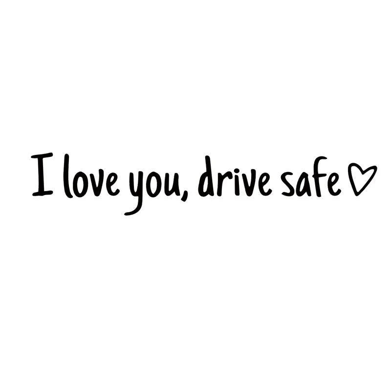 Rearview Mirror Vinyl Decal Reminder