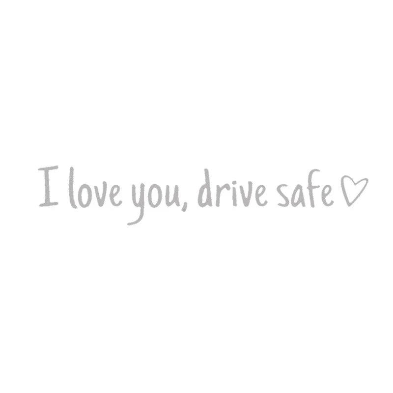 Rearview Mirror Vinyl Decal Reminder