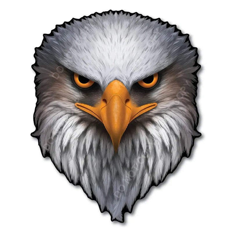 Reflective Eyes Eagle Decal