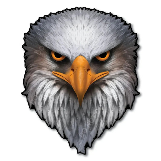 Reflective Eyes Eagle Decal