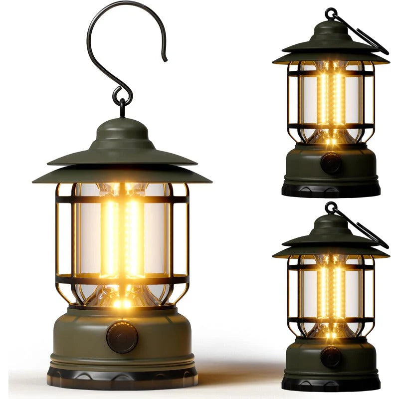Rechargeable Retro LED Camping Lantern