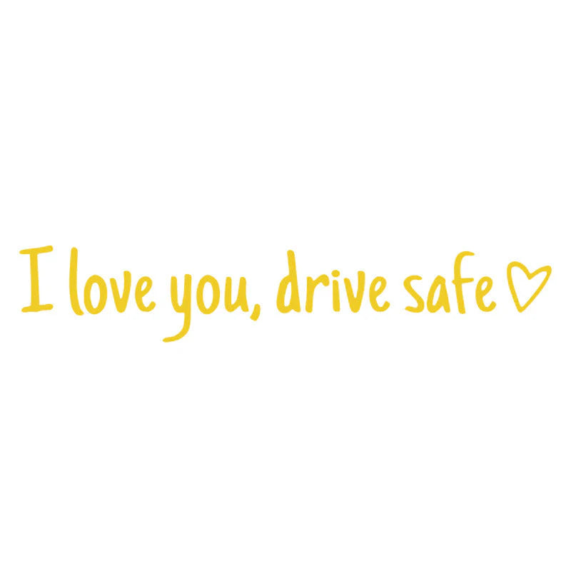 Rearview Mirror Vinyl Decal Reminder
