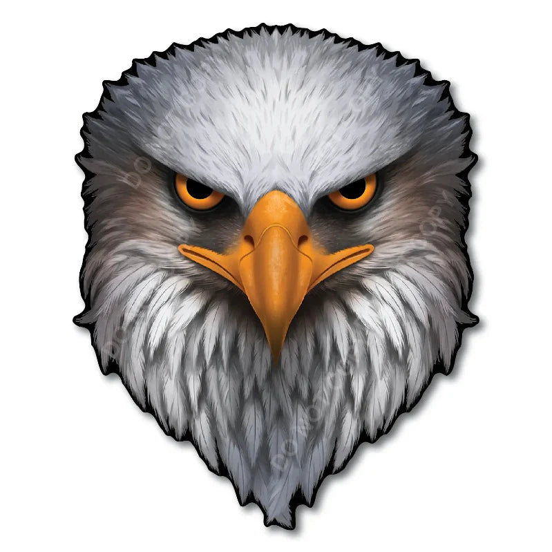 Reflective Eyes Eagle Decal